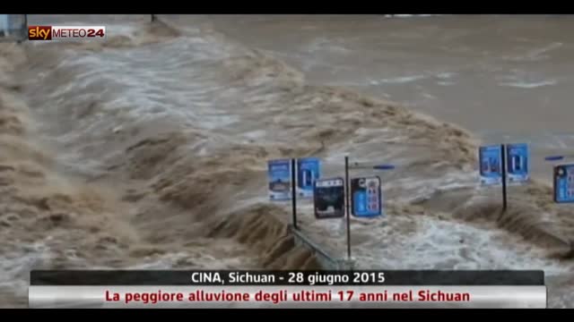 Alluvione in Cina nella regione del Sichuan