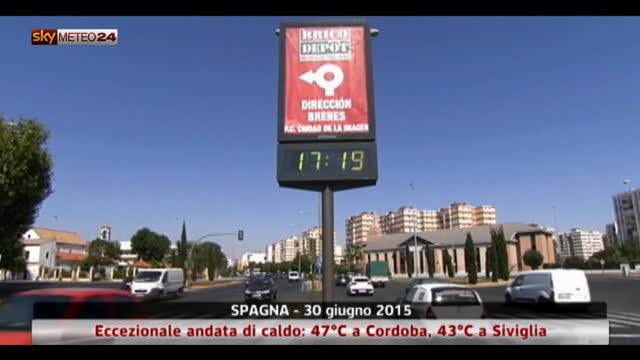 Ondata di caldo in Spagna