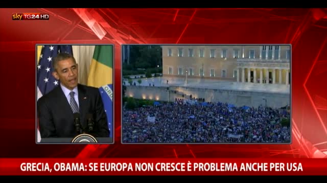 Grecia, Obama: se Europa non cresce è problema anche per Usa