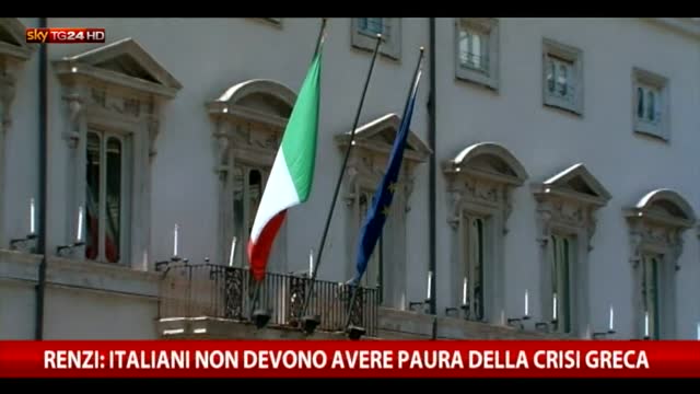 Renzi: Italia non deve aver paura del voto greco