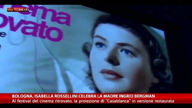 Bologna, Isabella Rossellini celebra la madre Ingrid Bergman