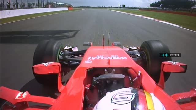 Silverstone, team radio Vettel: "Bene ragazzi!"