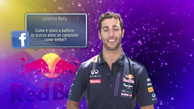Ricciardo-show, risponde ai tweet: "In italiano, ci provo"