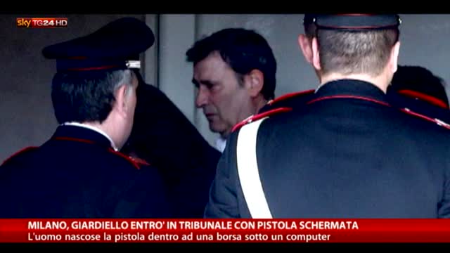 Milano, Giardiello entrò in tribunale con pistola schermata