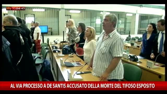 Al via processo contro De Santis per morte di Ciro Esposito