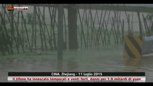 Il tifone Chan-Hom causa gravi perdite economiche in Cina