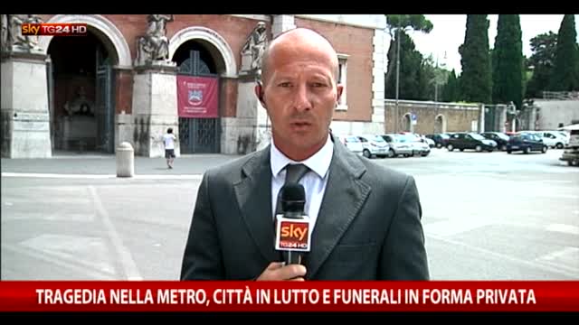 Tragedia metro, Roma a lutto e funerali in forma privata