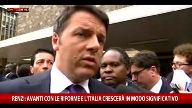 Renzi: "Avanti con riforme"