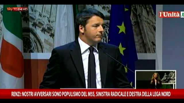 Renzi: Avversari? populismo M5s, sin. radicale, Lega becera
