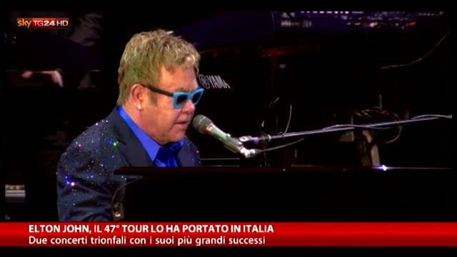 Grande successo per Elton John in Italia