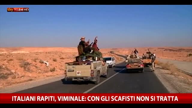 Italiani rapiti, Viminale: con scafisti non si tratta 
