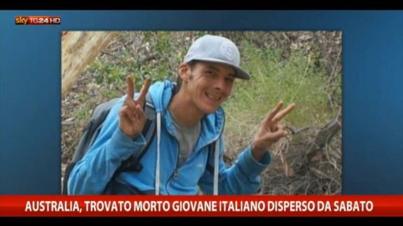 Australia, trovato morto giovane italiano disperso da sabato