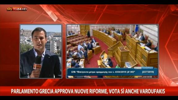 Grecia, parlamento approva secondo pacchetto di riforme