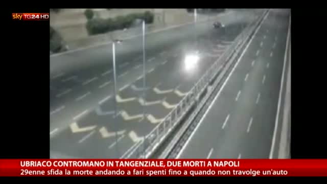 Ubriaco contromano in tangenziale, due morti a Napoli