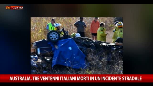Australia, tre giovani italiani morti in incidente stradale