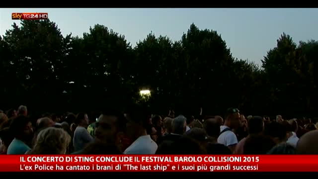 Sting conclude il Festival Barolo Collisioni 2015