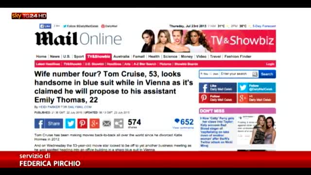 Star Magazine  Tom Cruise si sposa per la quarta volta