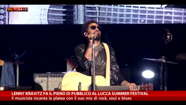 Lucca Summer Festival, Lenny Kravitz fa il pieno di pubblico