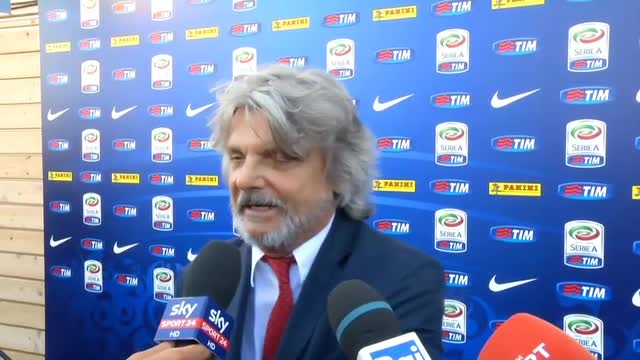 Sorteggio serie A, Ferrero: "Voglio subito Roma o Napoli"