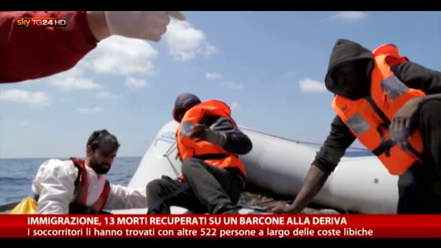 Immigrati, trovati 13 morti a bordo di un barcone