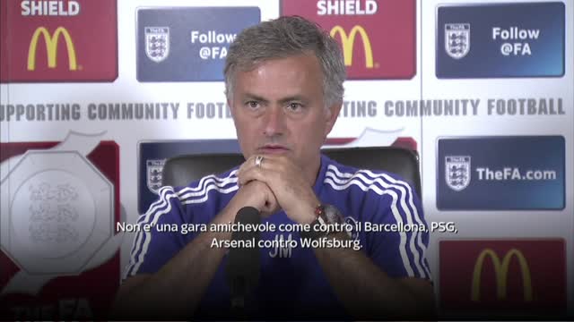 Mourinho, sfida contro l'Arsenal in Community Shield