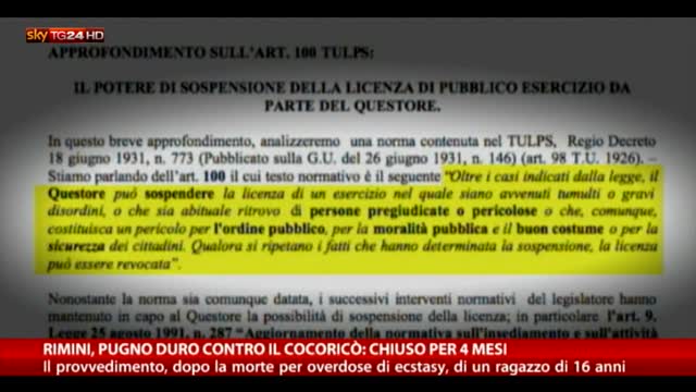 Rimini, 16enne morto per ecstasy: Cocoricò chiuso per 4 mesi