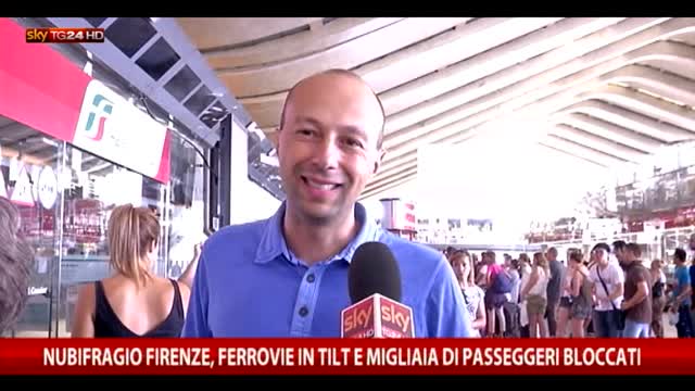 Nubifragio Firenze: ferrovie in tilt, disagi per passeggeri