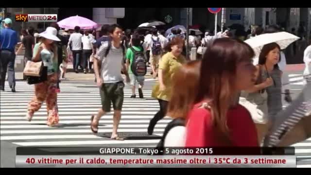 Caldo record in Giappone