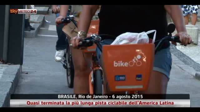 Rio, la più lunga pista ciclabile dell'America Latina