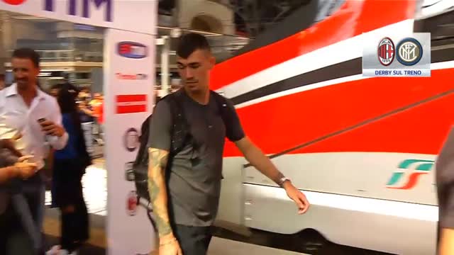 Inter e Milan viaggiano insieme in treno prima del derby