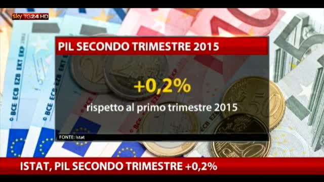Istat, Pil secondo trimestre +0,2%