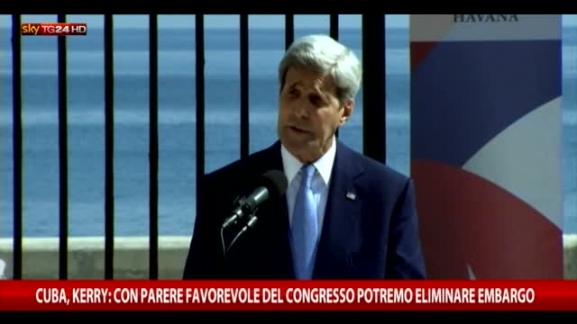 Kerry a Cuba: "L'embargo potrà essere eliminato"