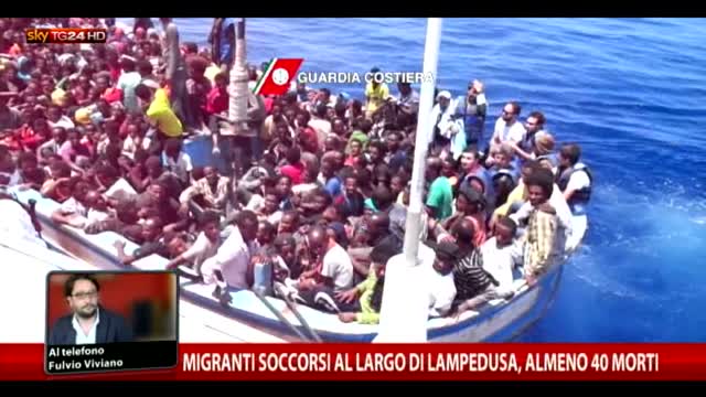 Migranti soccorsi al largo di Lampedusa