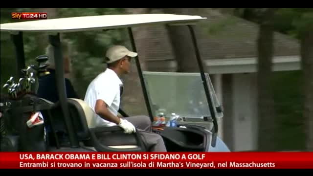 Usa, Barack Obama e Bill Clinton si sfidano a golf