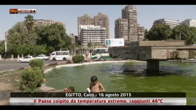 Ondata di caldo in Egitto