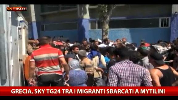 Grecia, Sky TG24 tra i migranti sbarcati a Mytilini