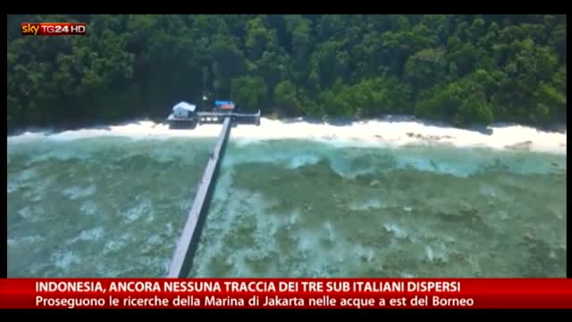 Indonesia, ancora nessuna traccia dei sub italiani scomparsi