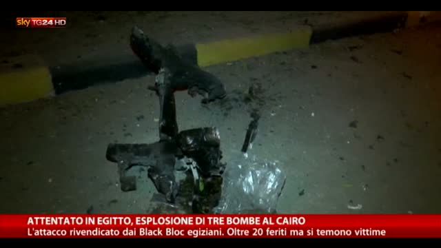 Attentato in Egitto, esplosione di tre bombe al Cairo 