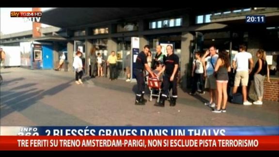 Tre feriti su treno Amsterdam-Parigi, non escluso terrorismo