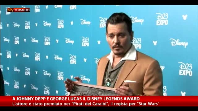 A Johnny Depp e George Lucas il Disney Legends Award