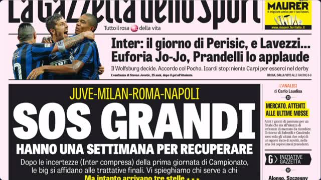 La rassegna stampa di Sky SPORT24 (25.08.2015)