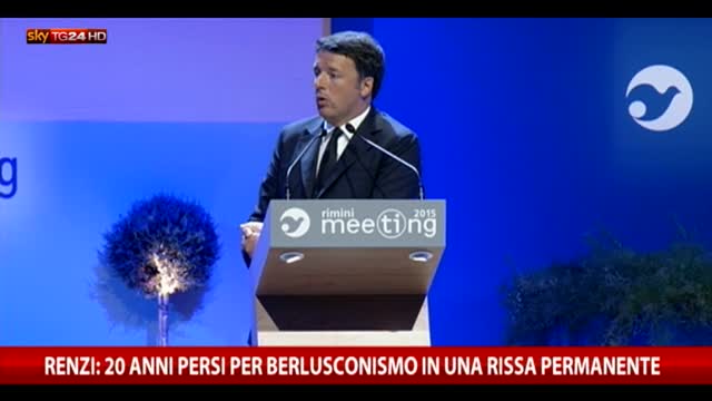 Renzi: persi 20 anni per berlusconismo