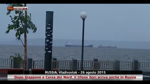 Il tifone Gori in arrivo sulla Russia