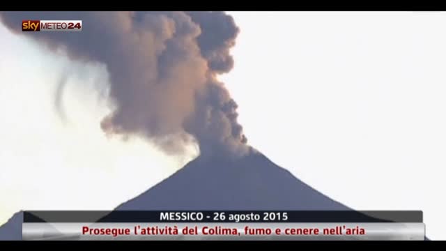Nuova eruzione del Colima in Messico