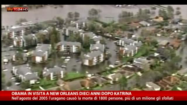 10 anni dopo Katrina, Obama a New Orleans