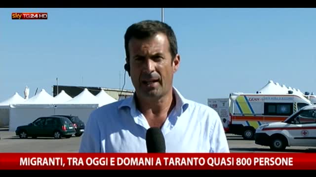 Migranti, tra oggi e domani a Taranto quasi 800 persone