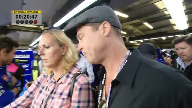 GP Gran Bretagna, Brad Pitt a bordo pista