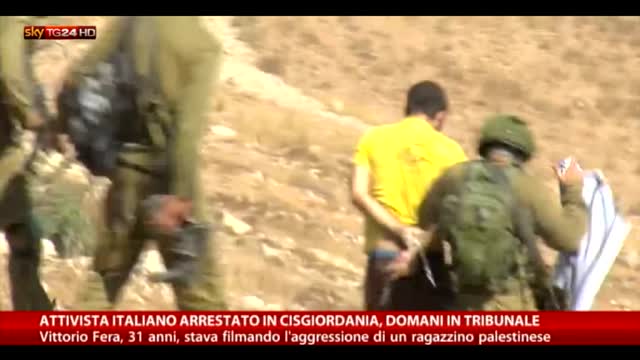 Cisgiordania, arrestato attivista italiano