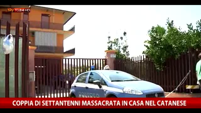 Catania, coppia uccisa: indagini su extracomunitario