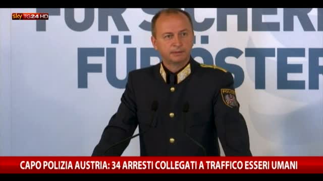Polizia Austria: 34 arresti per traffico essere umani